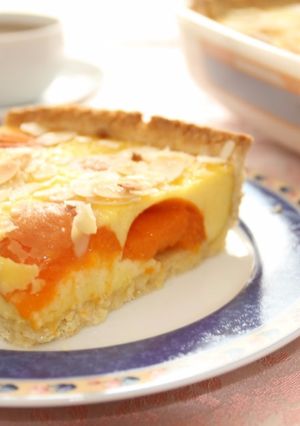 Foto principal de Pastel de albaricoque y queso crema