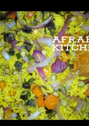 A picture of Fried Vegetables rice.