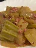 Cardo a la navarra con jamón, fácil