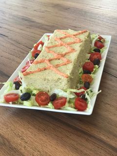 Una foto de Pastel de puerros