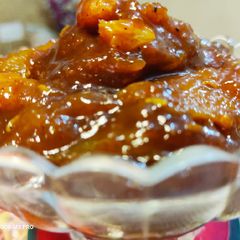 Jaggery Mango Sweet Pickle A picture of Jaggery Mango Sweet Pickle.