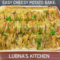 A picture of Easy cheesy potato bake:.