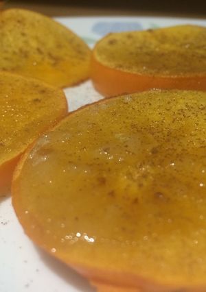 A picture of Persimmon bake.