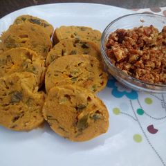 A picture of Veggie Moi Moi.