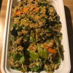 A picture of Veggie fried rice.