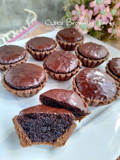 Foto resep Choco Brownie Tarts/Pie Brownies