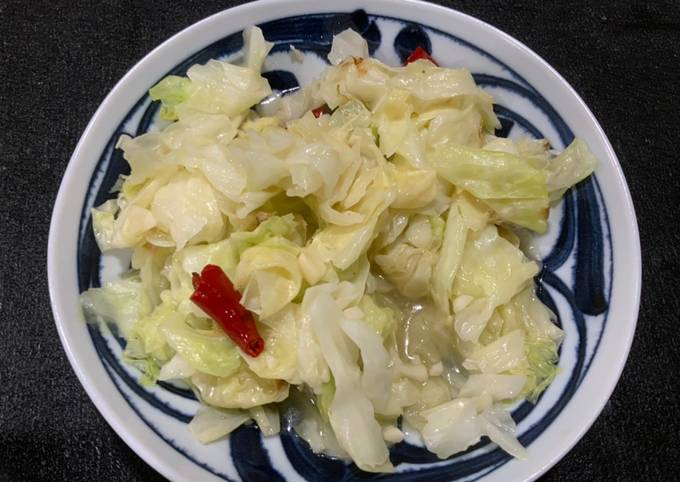 Stir fry cabbage