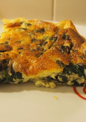 Une photo de Tarte épinards-morbier