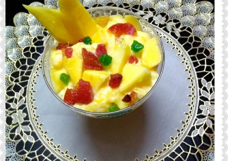 Simple Way to Prepare Perfect Mango Faluda Pudding