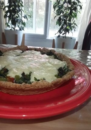 Una foto de Tarta de avena y harina integral