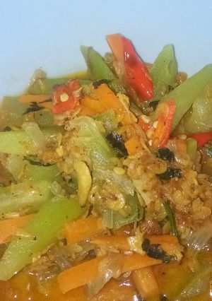 Foto resep Tumis labu siam, wortel udang rebon
