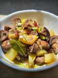 Tumis kentang jamur merang