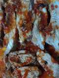 Pechito de cerdo con dulce de tomate