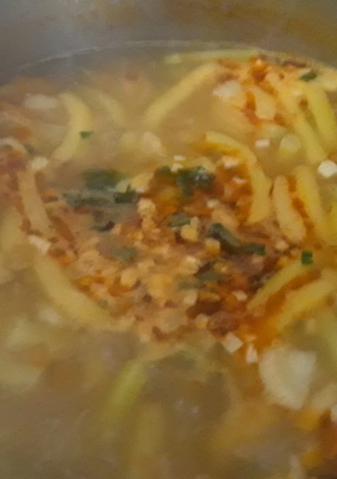 Una foto de Sopa de judías verdes (Zöldbab Leves)