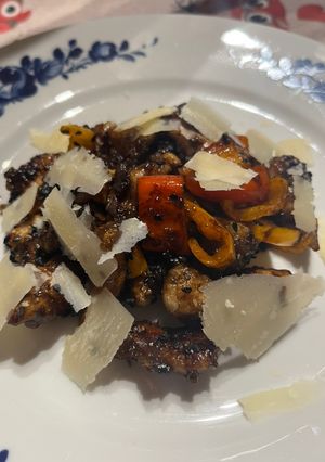 Foto di Pollo nero all’aceto balsamico