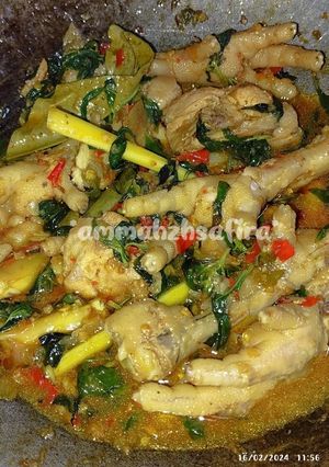 Foto resep 42. Rica rica ceker ayam daun kemangi