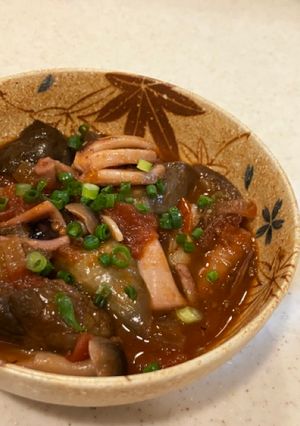 Foto resep Cumi Terong Kari Tomat