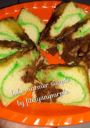 Foto resep Bolu Marmer Simple