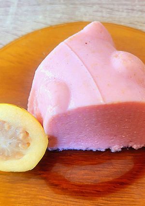 Una foto de Gelatina cremosa de guayaba