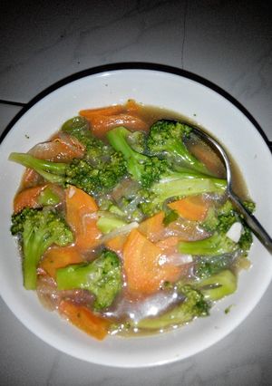 Foto resep Brokoli wortel saus tiram