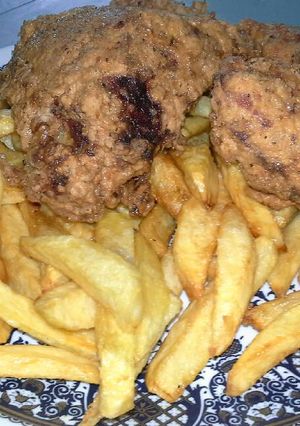 صورة لوصفة بروستد الدجاج 😋😋