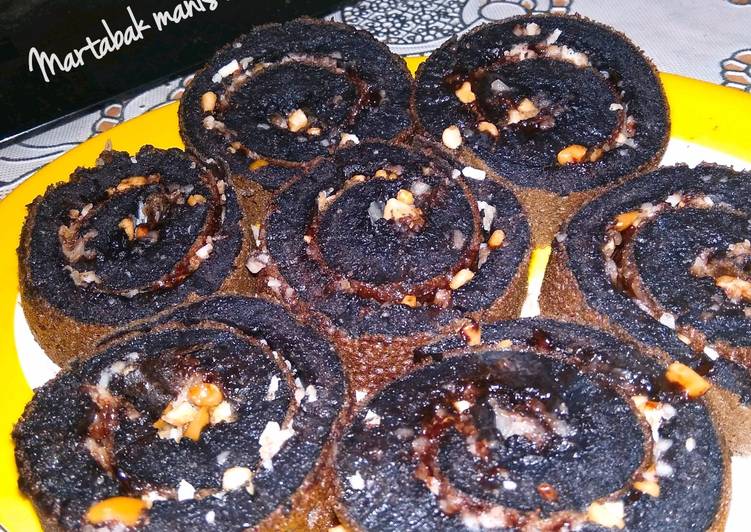 Kiat-kiat memasak Martabak manis ketan item gulung enak