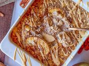 Una foto de avena horneada