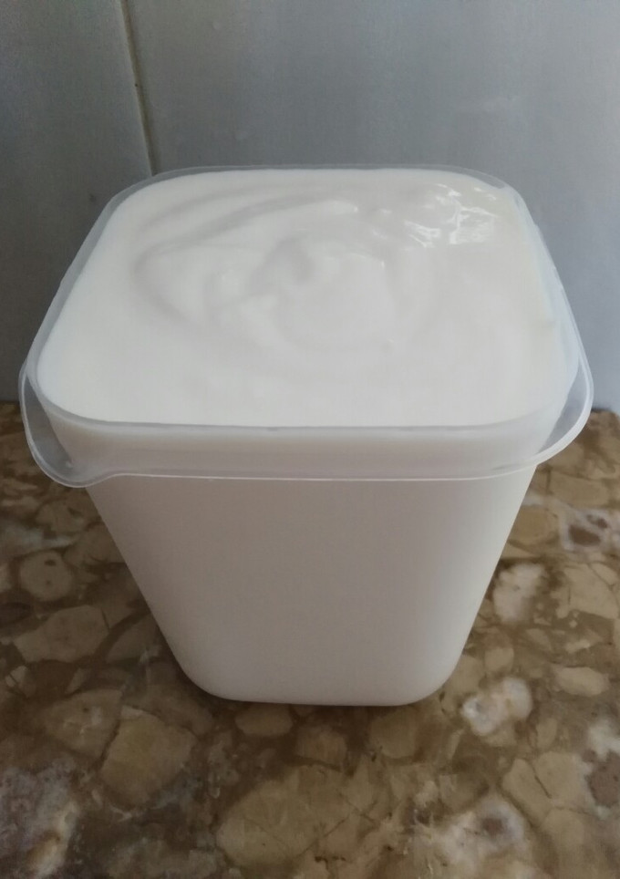 Una foto de Yogurt casero de coco
