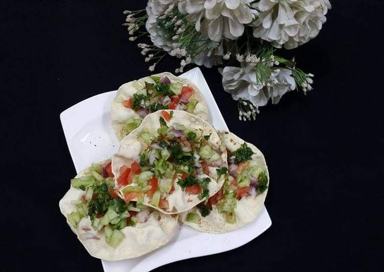 Easiest Way to Prepare Homemade Microwave Masala Papad Chaat