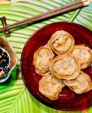 🌱 Bánh Xếp Mandu Chay Nhân Nấm Đậu Hủ Chiên Nước