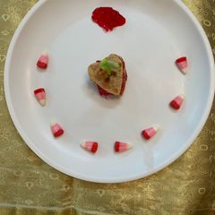 A picture of Paratha sandwich.
