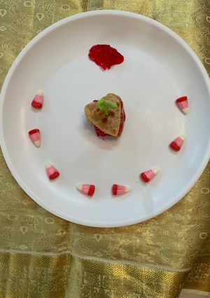 A picture of Paratha sandwich.