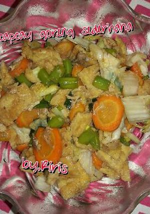 Foto resep Capcai goreng sederhana