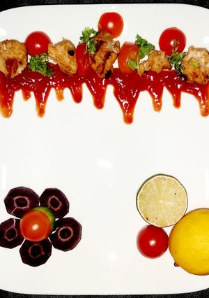 A picture of Chicken tikka boti.