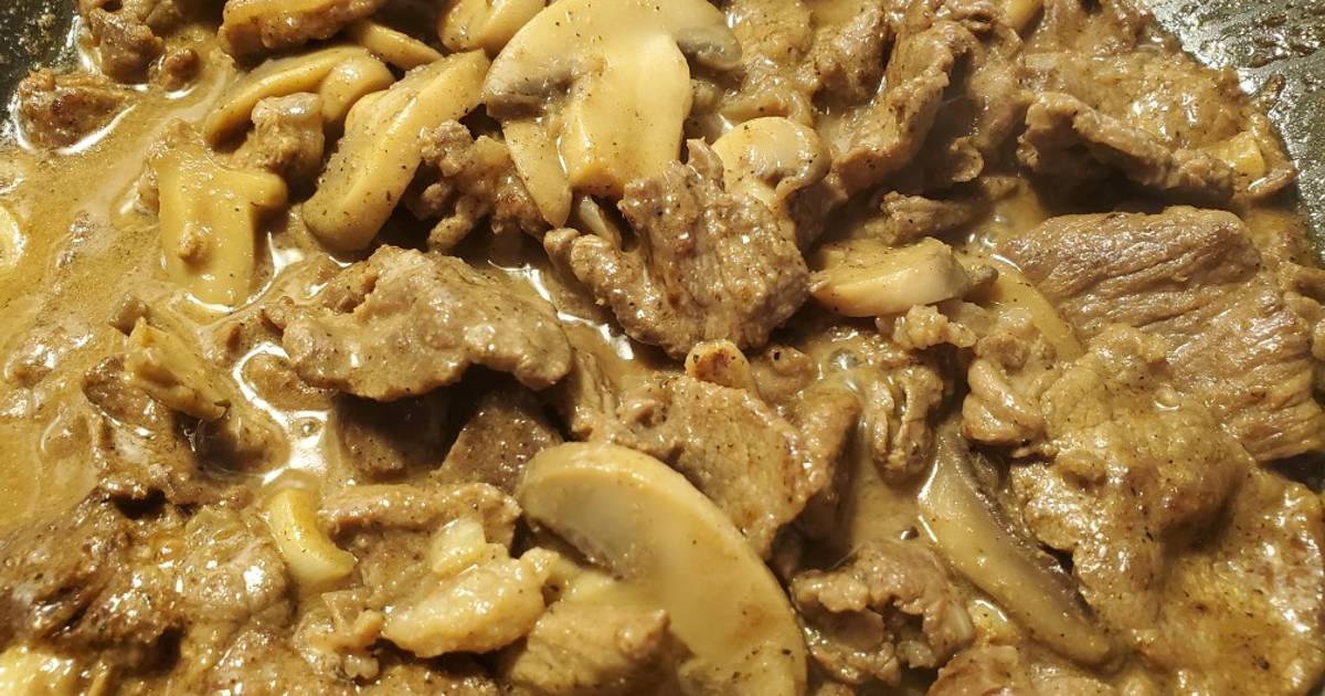 Garlic Pepper Beef And Mushroom Recipe By Erika Cookpad 