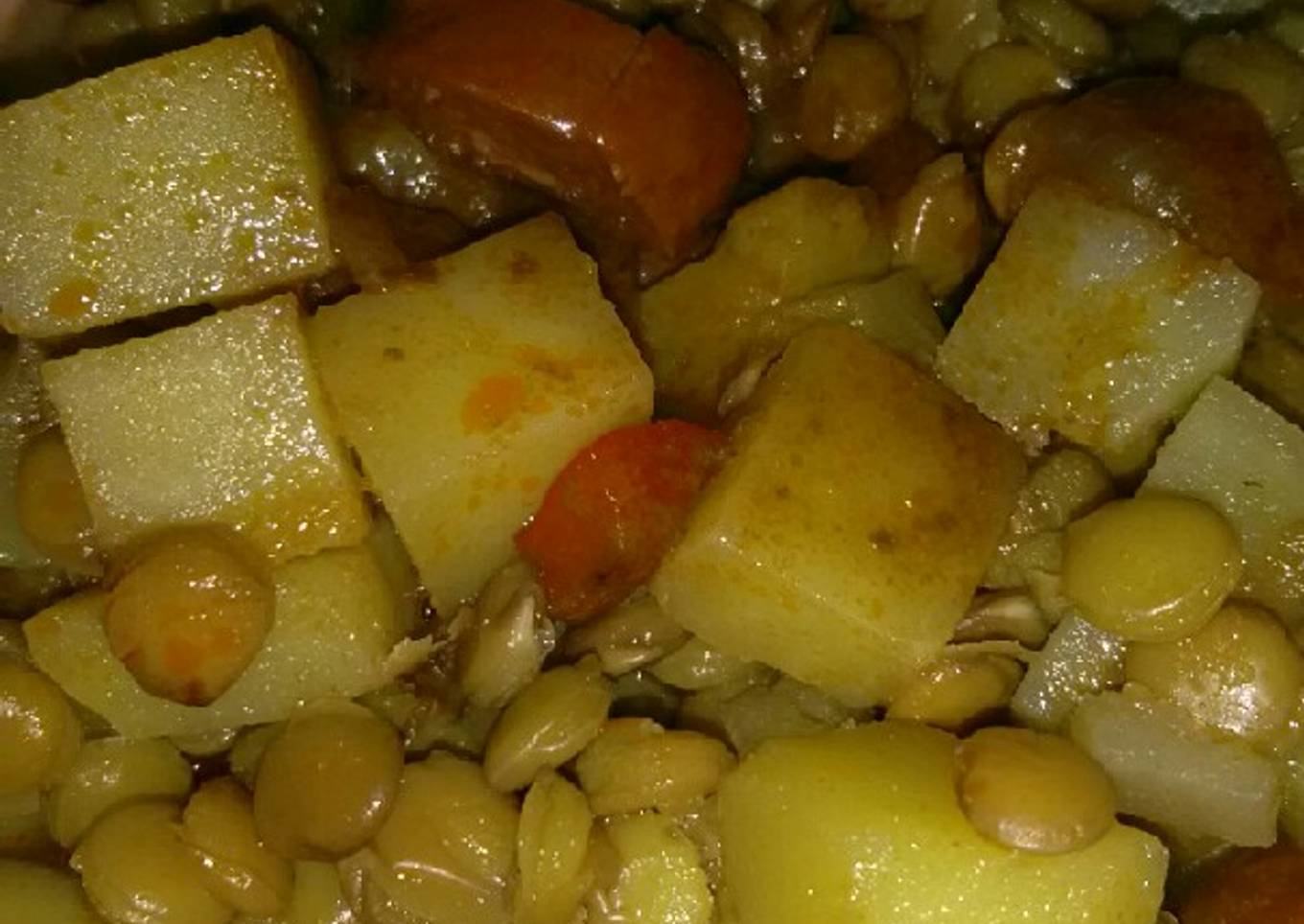 Lentejas con chorizo y patata