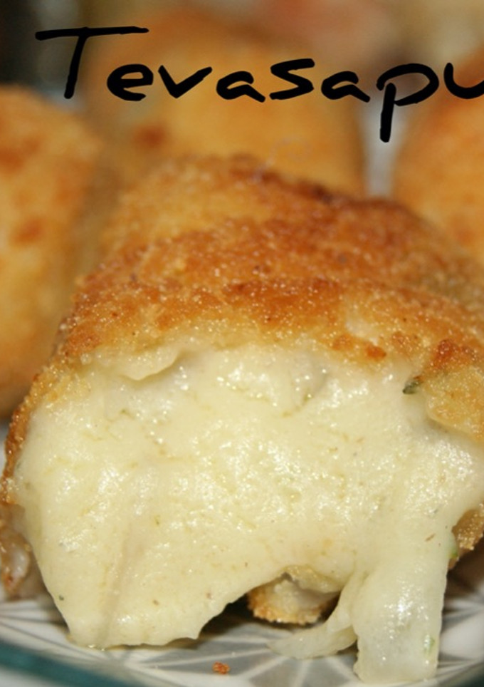 Una foto de Croquetas de queso azul