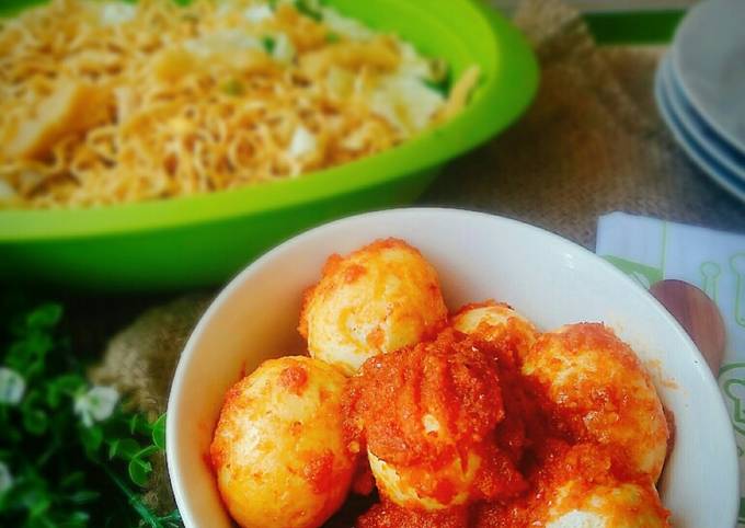 Cara Gampang mengolah Telur Bumbu Bali, Bisa Manjain Lidah