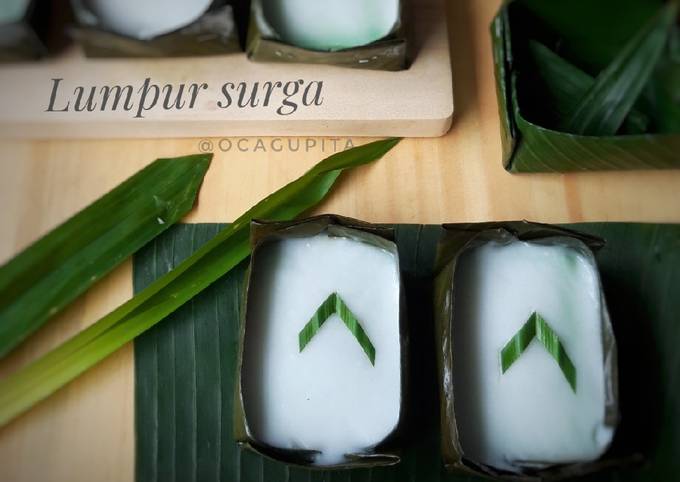 How to Prepare Tasty Lumpur surga dgn wadah Takir Bujursangkar