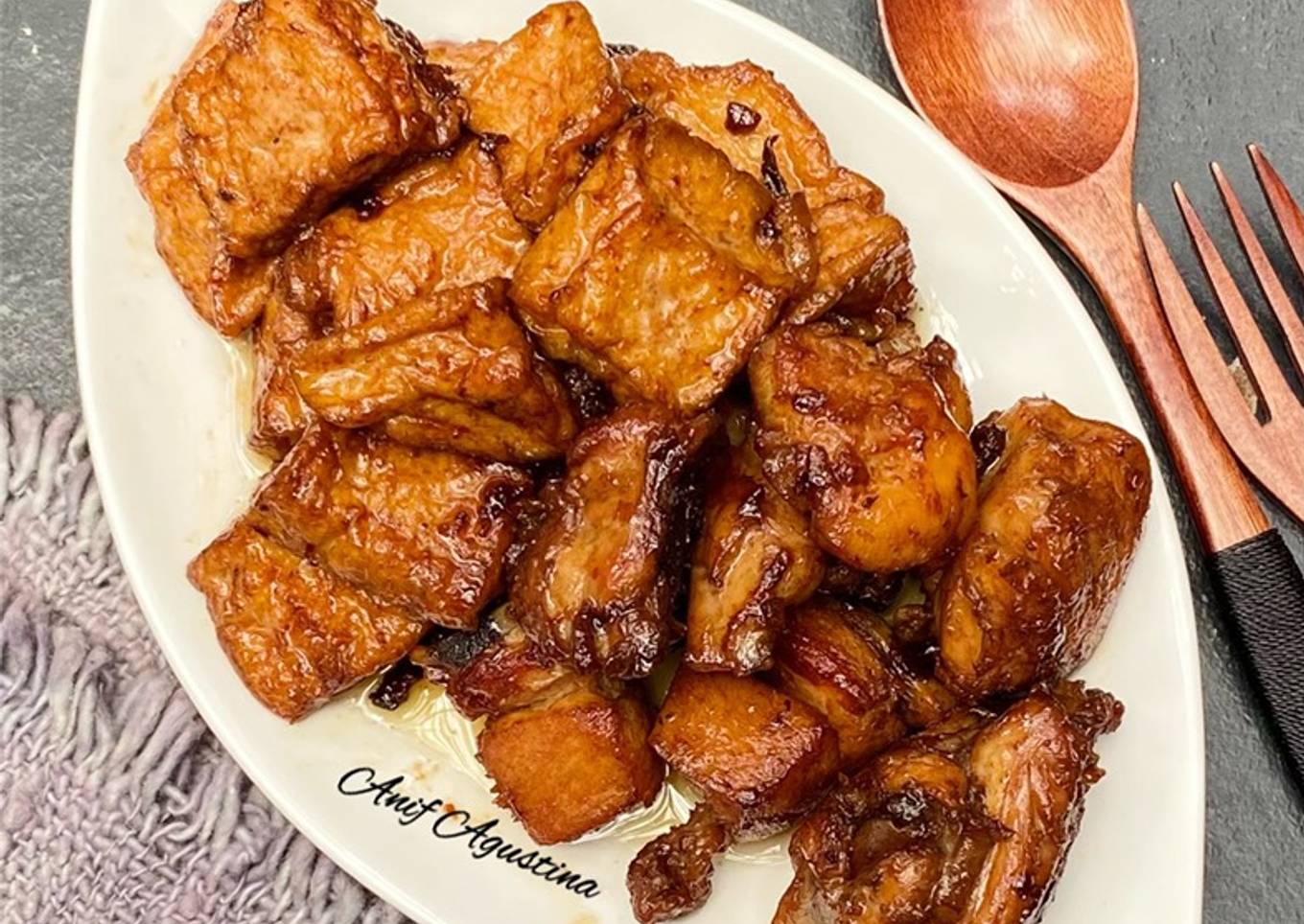 Tahu Ayam Saus Tiram