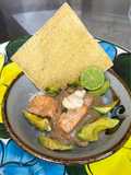 *Salmón con Salsa de Champiñón y Arroz Blanco*