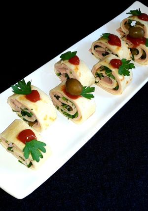 عکسی از دستور رولت سرد ژامبون