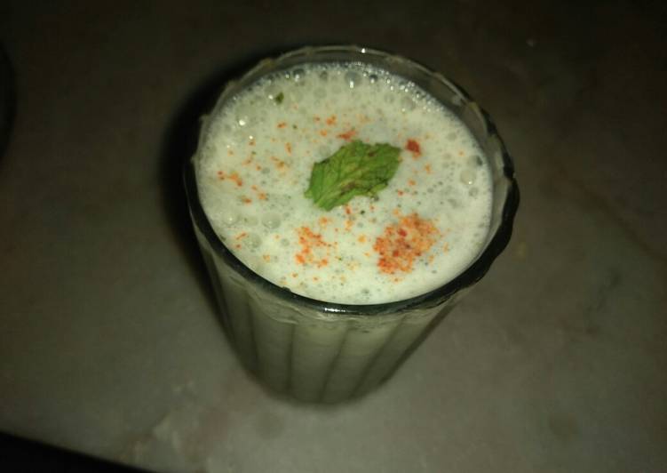 Recipe of Award-winning Mint masala buttermilk