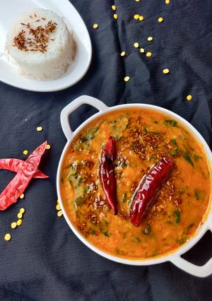 A picture of Toor Dal Palak.