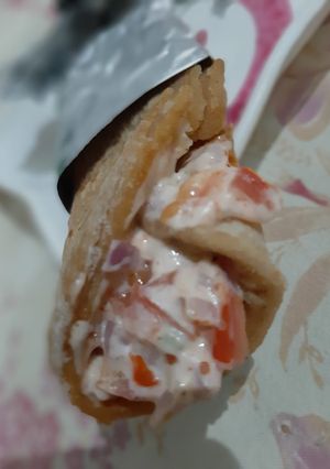 A picture of Chapati veg roll.