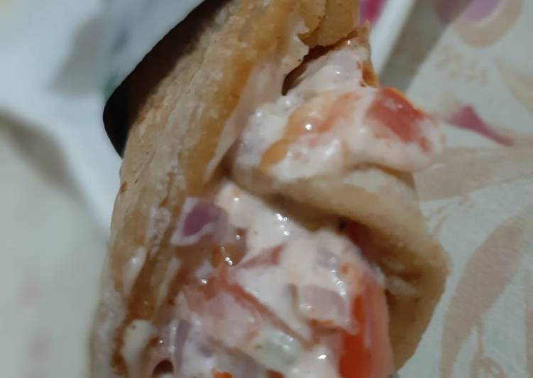 Recipe of Favorite Chapati veg roll