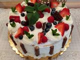 Erdei gyümölcsös mascarpone álomtorta 🎂🫐🍓🍇