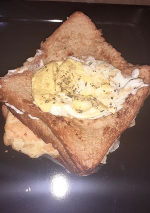 A picture of Double egg sandwich.