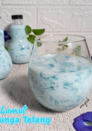 Foto resep Es Lumut Bunga Telang
