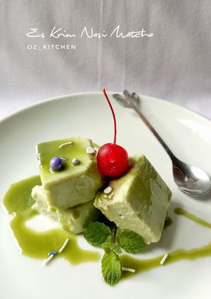 Foto resep Es Krim Nasi Matcha (Sederhana)